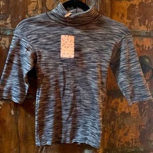 Free People Turtle neck 3/4 sleeve NWT